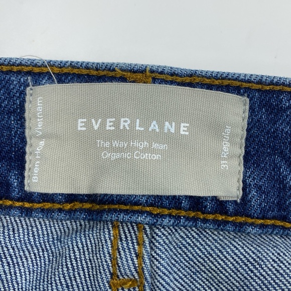 Everlane Women's Straight Leg Jeans - Blue - Picture 4 of 6